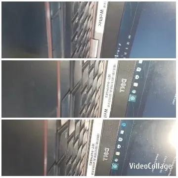 Computer Screen with Keyboard Close-Up