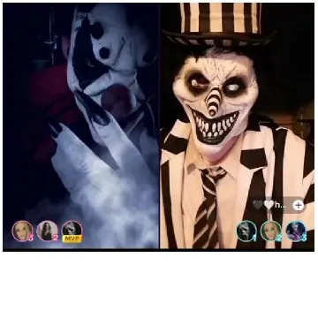 Ominous Costume with Ghostly Mask