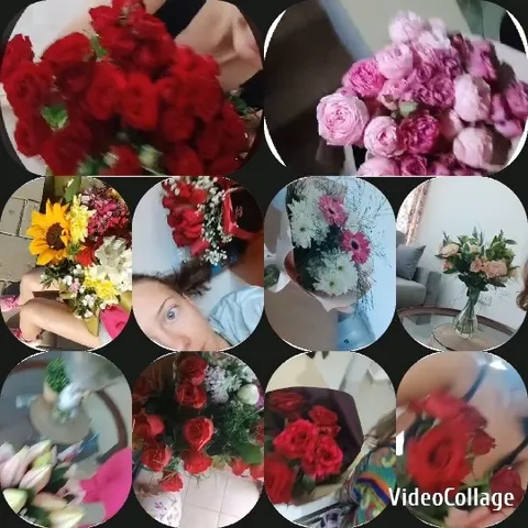 Bouquets and Person Holding Flowers
