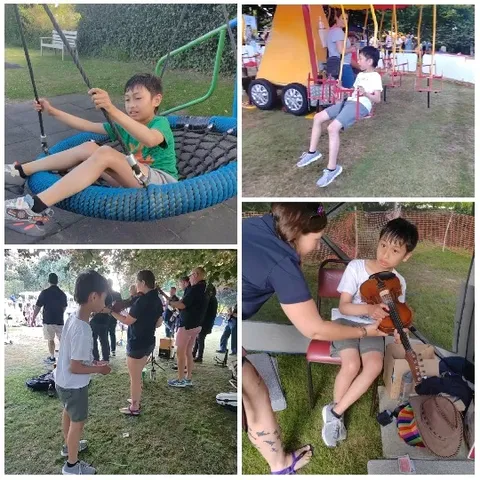 Child's Fun Day at the Park