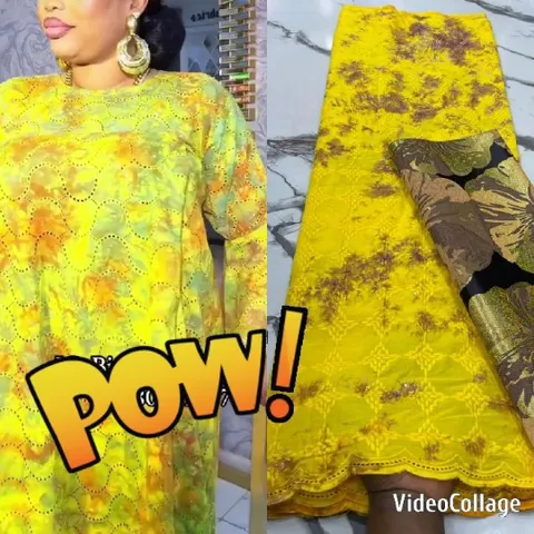 Bright Dress and Floral Fabric