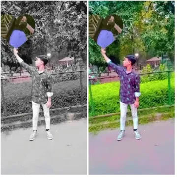 Black-and-White and Color Pose