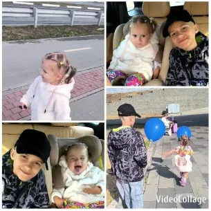 Children Playing and Laughing Outdoors