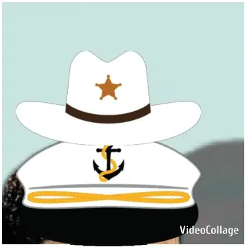 Stacked Cowboy and Sailor Hats
