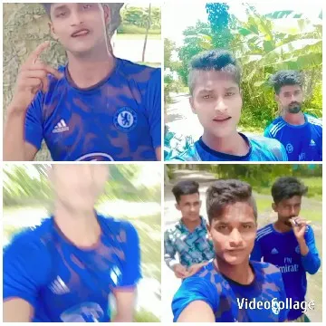 Young Men Posing Outdoors with Trees