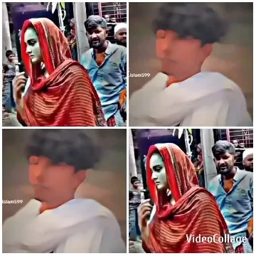 Person in Vibrant Shawl Outdoors