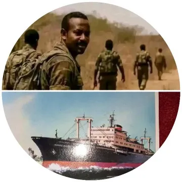 Military Personnel and Sailing Ship