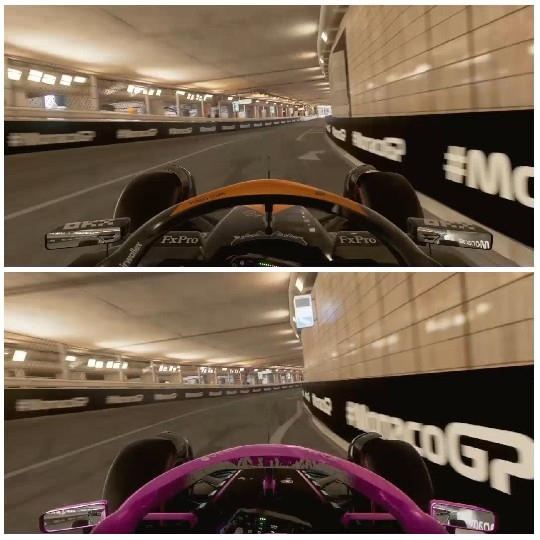 Racing Game First-Person Perspective