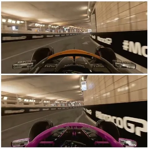Racing Game First-Person Perspective