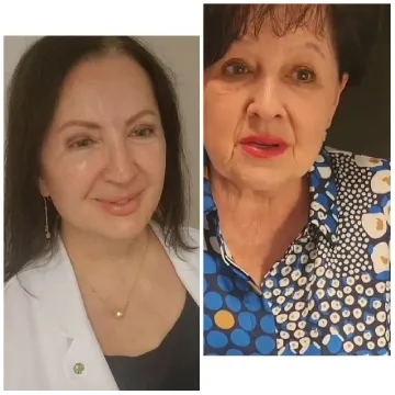 Two Women Smiling Indoors