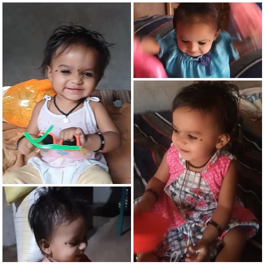 Child Posing in Playful Outfits