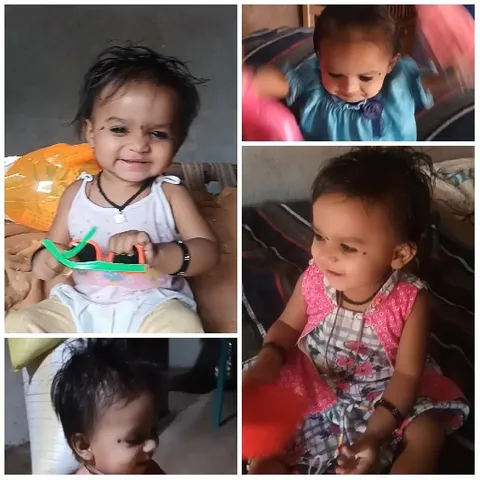 Child Posing in Playful Outfits