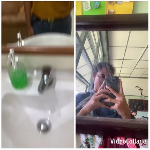Bathroom Selfie and Classroom View