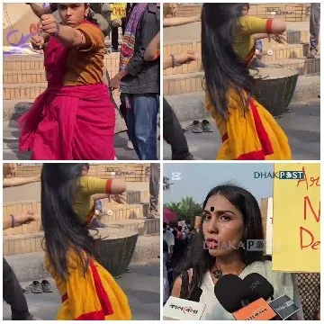 Expressive Pose and Woman Speaking
