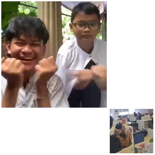 Young Individuals Posing Playfully