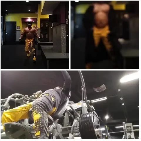 Muscular Person Lifting Weights