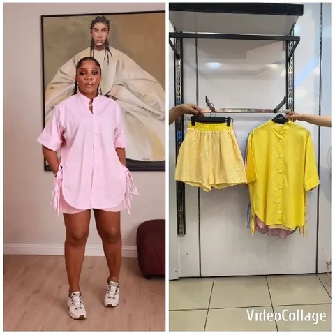 Framed Painting and Yellow Garments