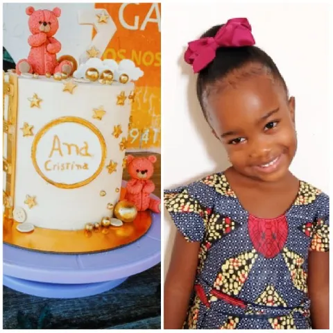 Decorative Cake and Happy Girl