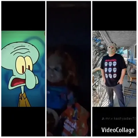 Surprised Cartoon and Horror Doll