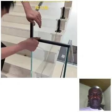 Installing Glass Railing Near Staircase