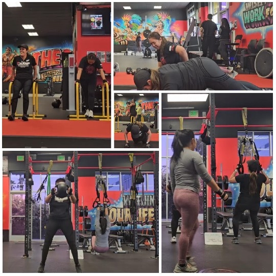 Fitness Activities in a Vibrant Gym