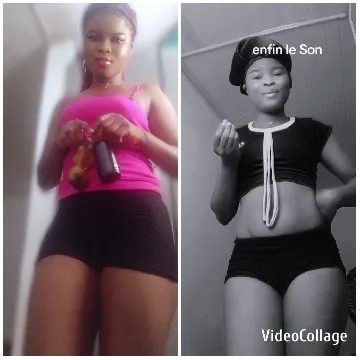 Split-Screen of a Woman Posing