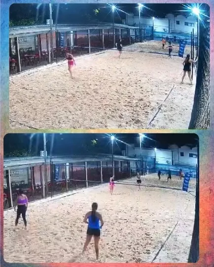 Beach Volleyball at Night