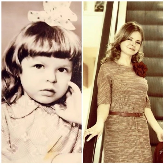 Girl and Woman Portrait Comparison
