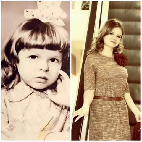 Girl and Woman Portrait Comparison