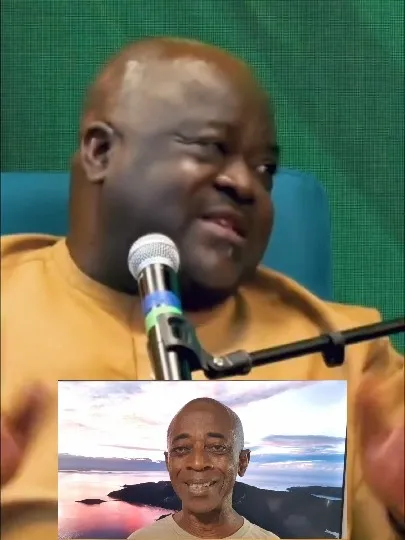 Man Speaking With Microphone Smiling