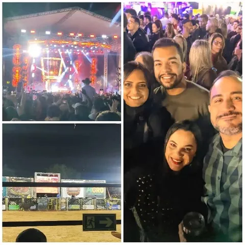 Concert Stage with Crowd Atmosphere