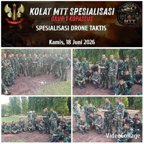 Military Training Session with Drone