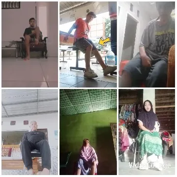 Individuals Relaxing in Various Indoor Settings