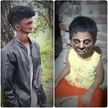 Person Outdoors and Child Indoors