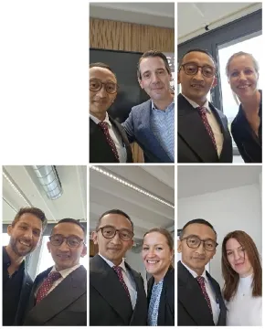 Selfies in Suit at Office Event