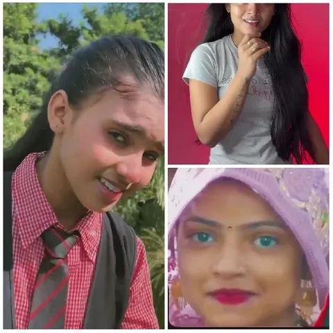 Three Women in Different Attires