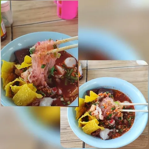 Bowl of Spicy Noodle Soup