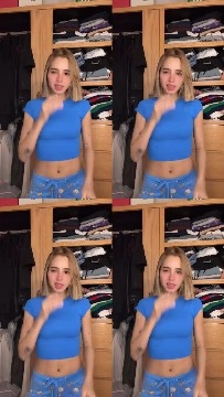 Young Person in Organized Closet
