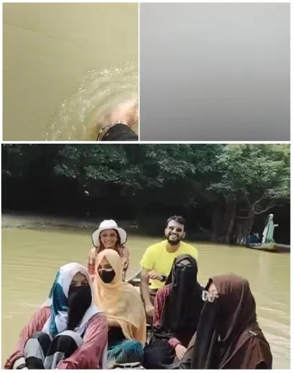 Foot in Water, Boat on Lake