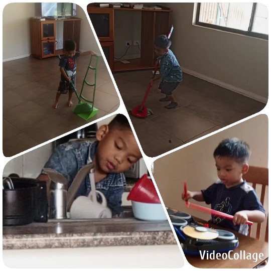 Child Helping with Household Chores