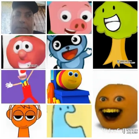 Cartoon Characters with Human Face