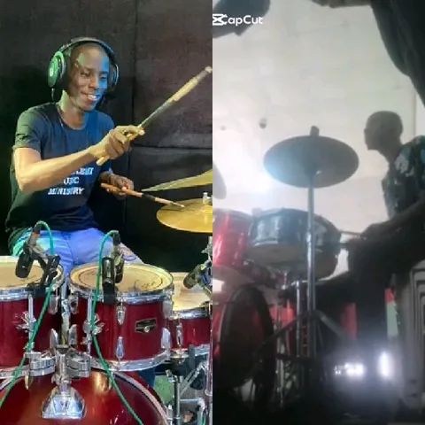 Drummer Playing in Different Settings