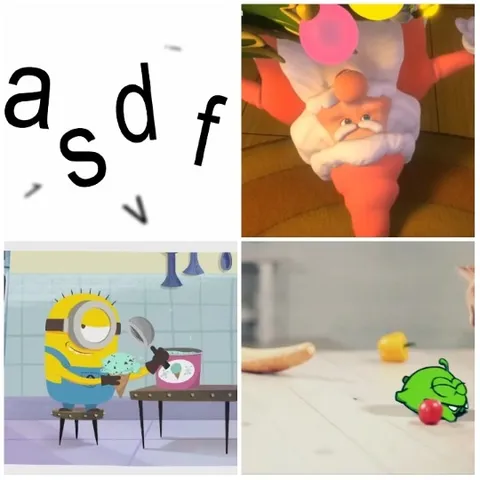 Cartoon Scenes with Colorful Characters