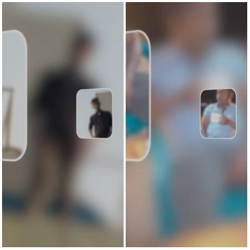 Blurred Images of People Interacting