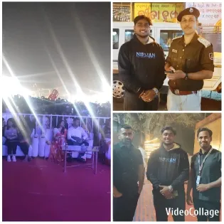 Outdoor Event with Audience and Friends