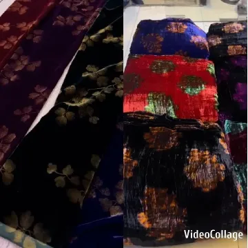 Colorful Fabrics with Floral Designs