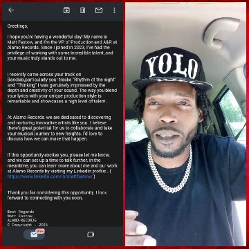 Positive Email and Man in Car