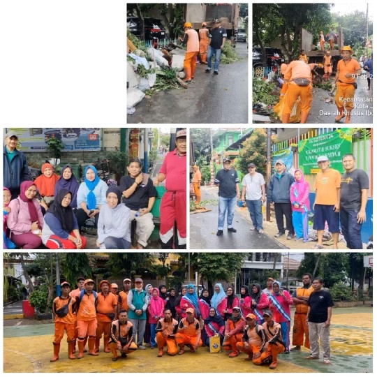 Community Cleaning Activity in Orange