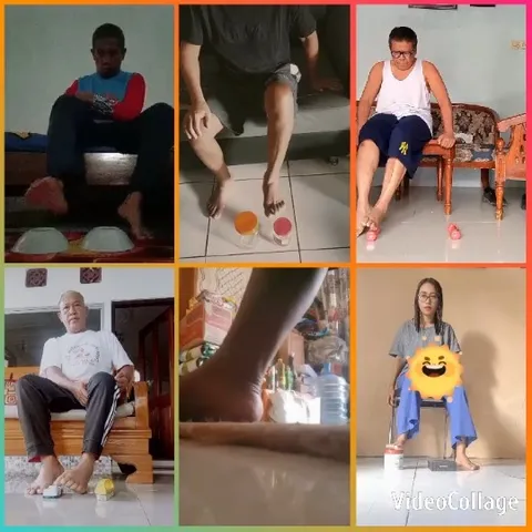 Seated Individuals Focused on Balance
