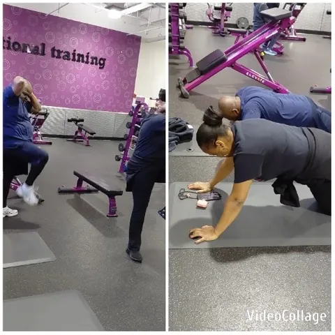 Bench Dips in Colorful Gym
